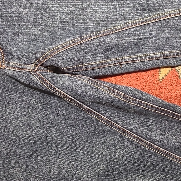 Y2K ANTIK TWISTED SEAM WIDE LEG JEANS - Picture 6 of 15